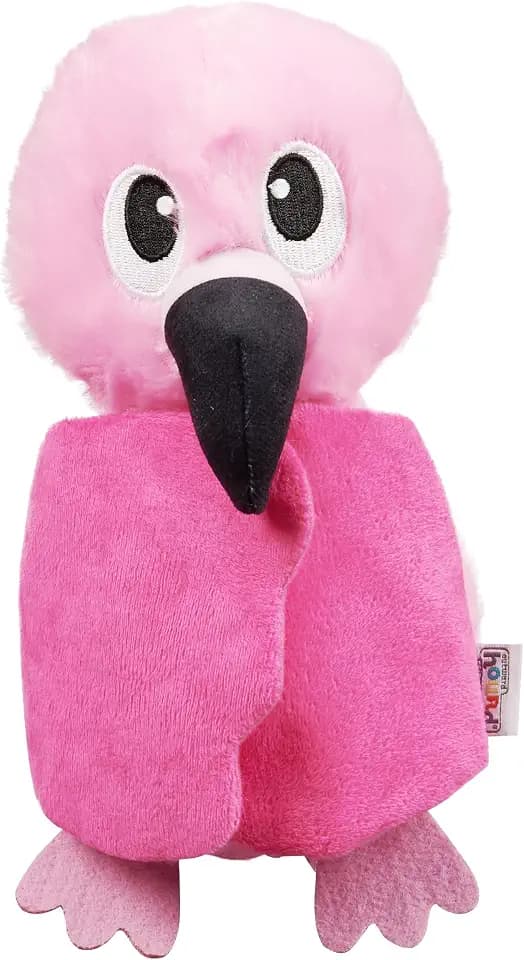 Outward Hound by Nina Ottosson Hide-Ablez Plush Dog Puzzle with Treat Ball, Flamingo, Pink
