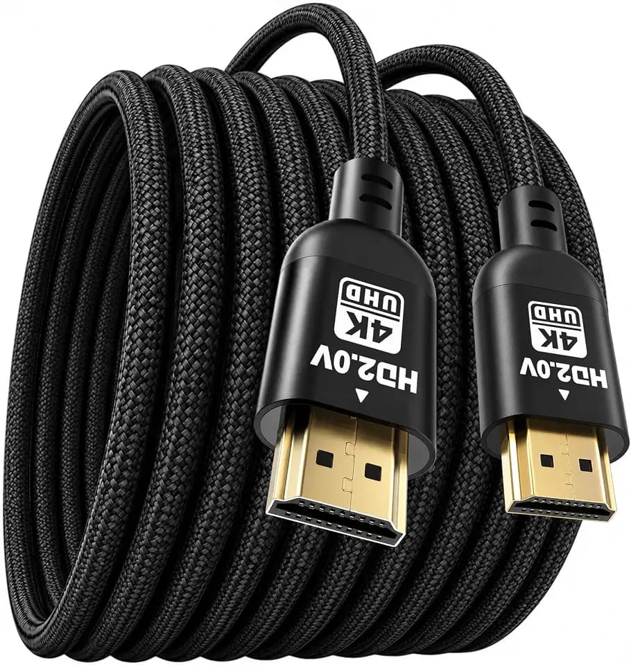 Diyanisly 4K Long Hdmi Cable 75FT High Speed HDMI 2.0 Cable, Support 4K@60Hz, 3D ARC, Ethernet Audio Video Return HDMI Cord for UHD Xbox PS4/PS5 Roku TV Monitor Laptop PC (Braided, Black)