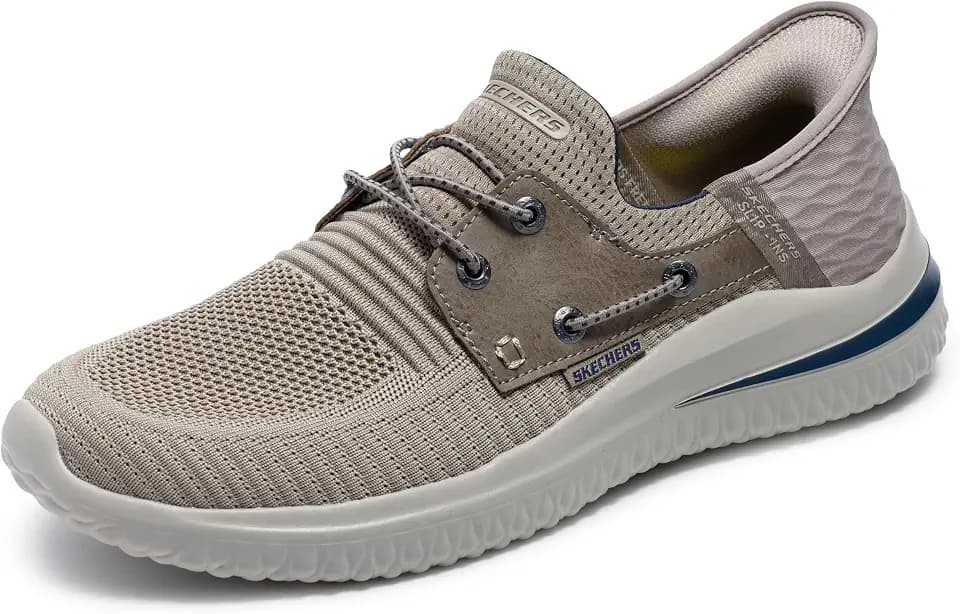Skechers Herren Delson 3.0 Roth Slip-InTurnschuhe