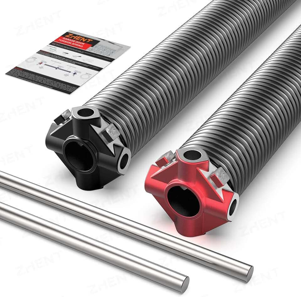 Garage Door Torsion Springs 2" Pair, 0.225X2"X24",Replacement Kit
