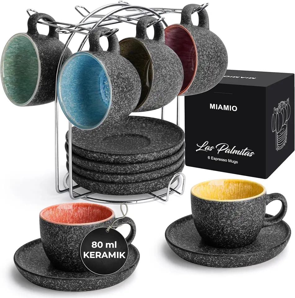 MIAMIO - Espressotassen Keramik (80 ml), Mokkatassen - Las Palmitas