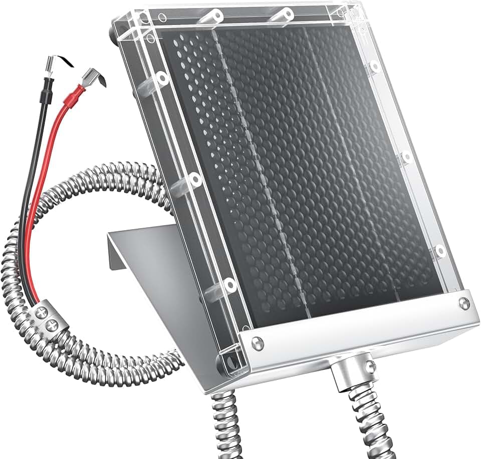 POWOXI 6V 1.5w Deer Feeder Solar Panel with Waterproof & Bracket
