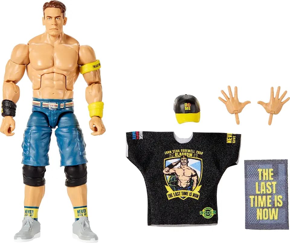 Mattel WWE Elite Collection Top Picks John Cena Figur und Zubehör
