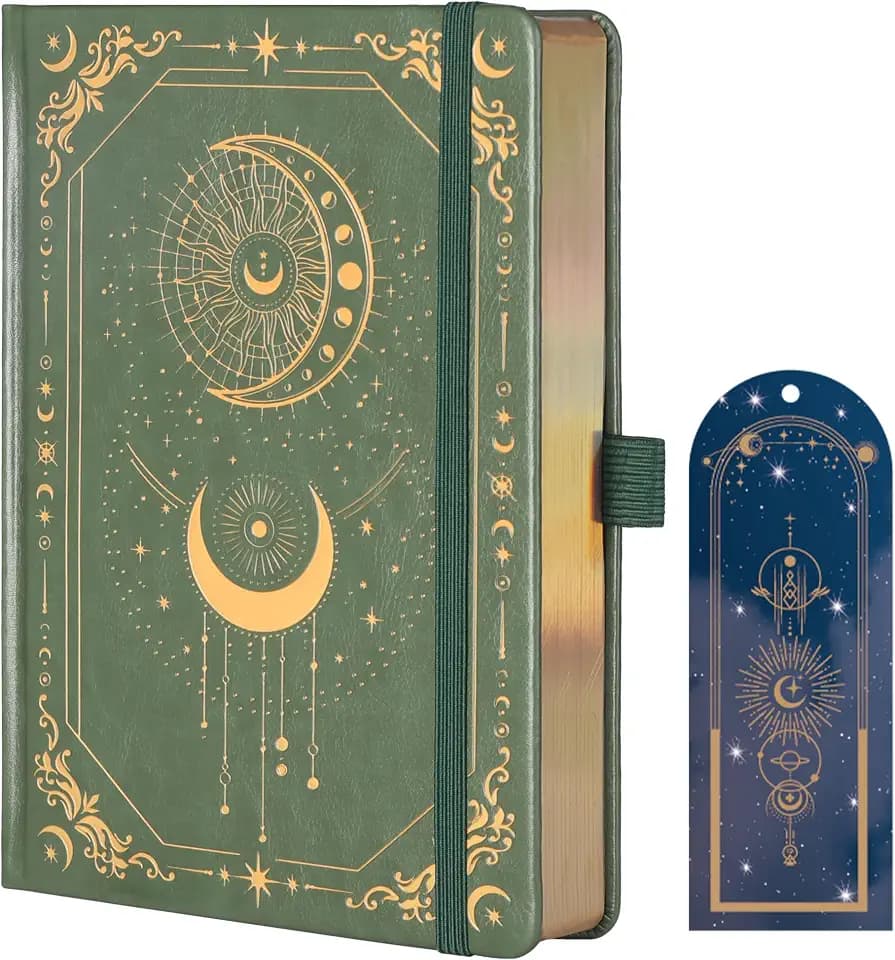 TIEFOSSI Notizbuch gepunktete Seiten Damen Herren, 160 g/m², 20,7 x 14,7 cm