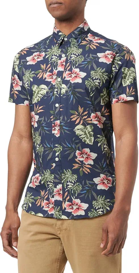 Jack & Jones Herren Jjchill AOP Shirt Ss Hemd