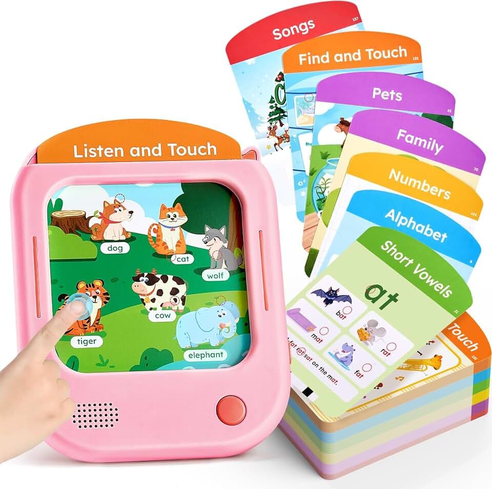 JoyCat Kids Learning Tablet, Phonics Talking Flash Cards 156 Pages