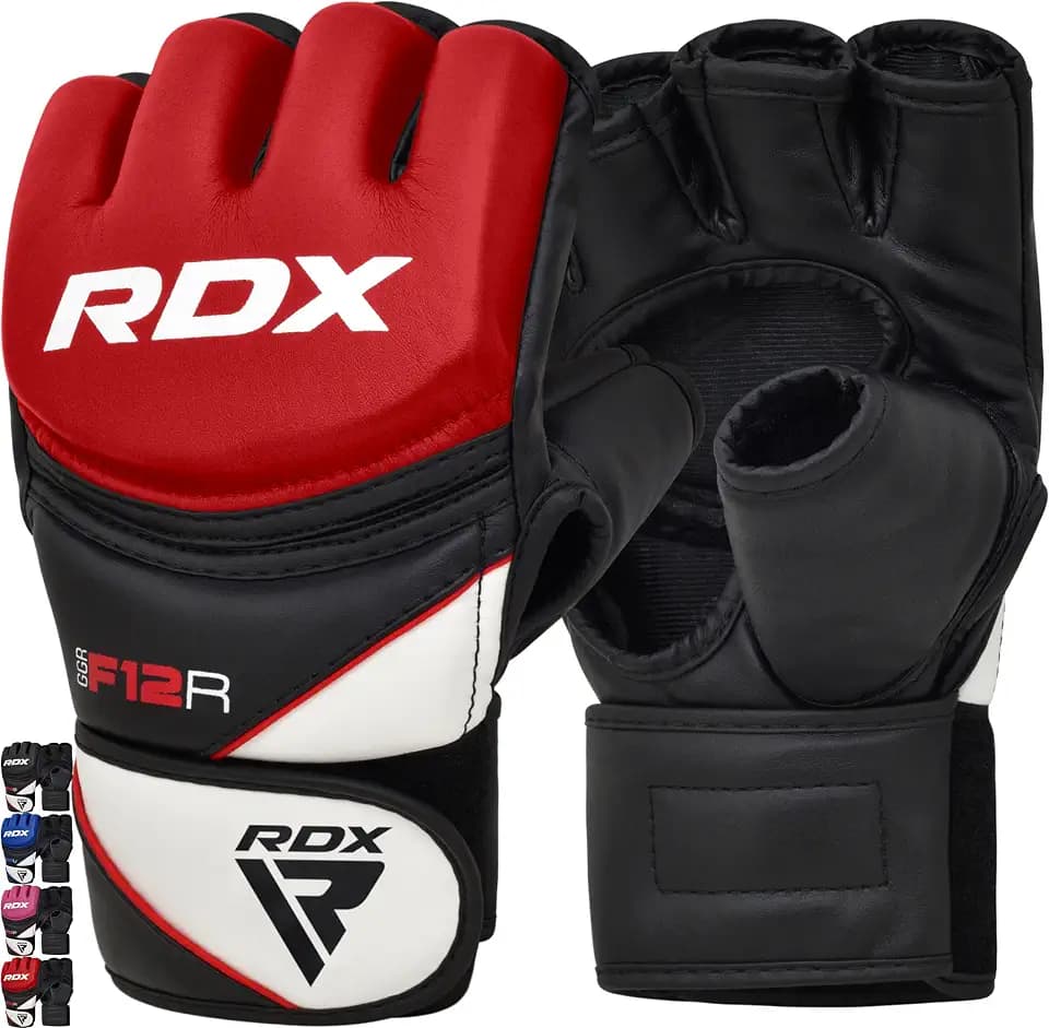 RDX MMA Maya Hide Handschuhe, Leder, Training, Kampfkunst, Boxsack, Kampf, Sparring, Kickboxen