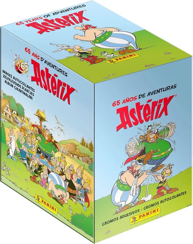 Panini Asterix 65EME Geburtstags-Box mit 36 Hüllen, 004879BOX36F