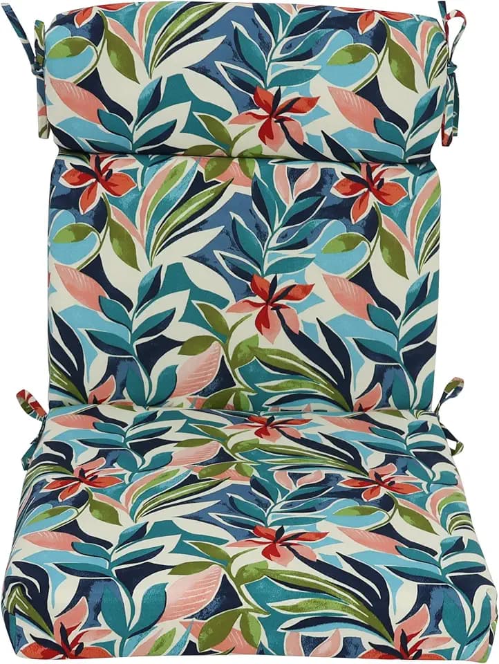 Blazing Needles Multi-Section Outdoor Chair Cushion, 22" x 45", Somap Multi, 1 Count
