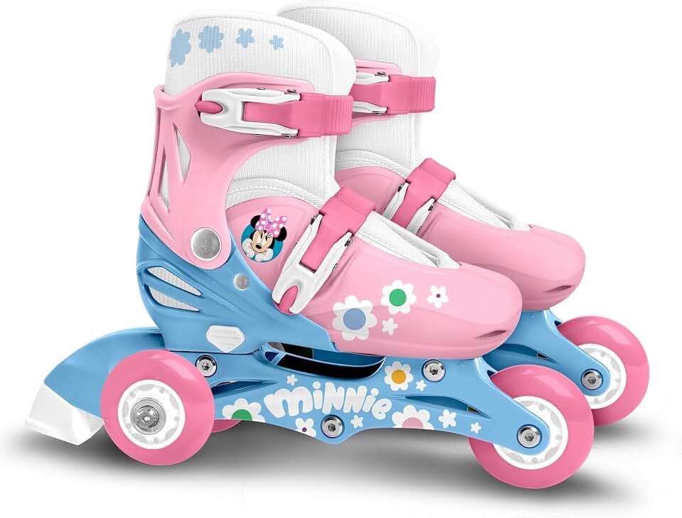 Rollers TRISKATES Einstellbar 2 in 1 Minnie 27-30, Blue White