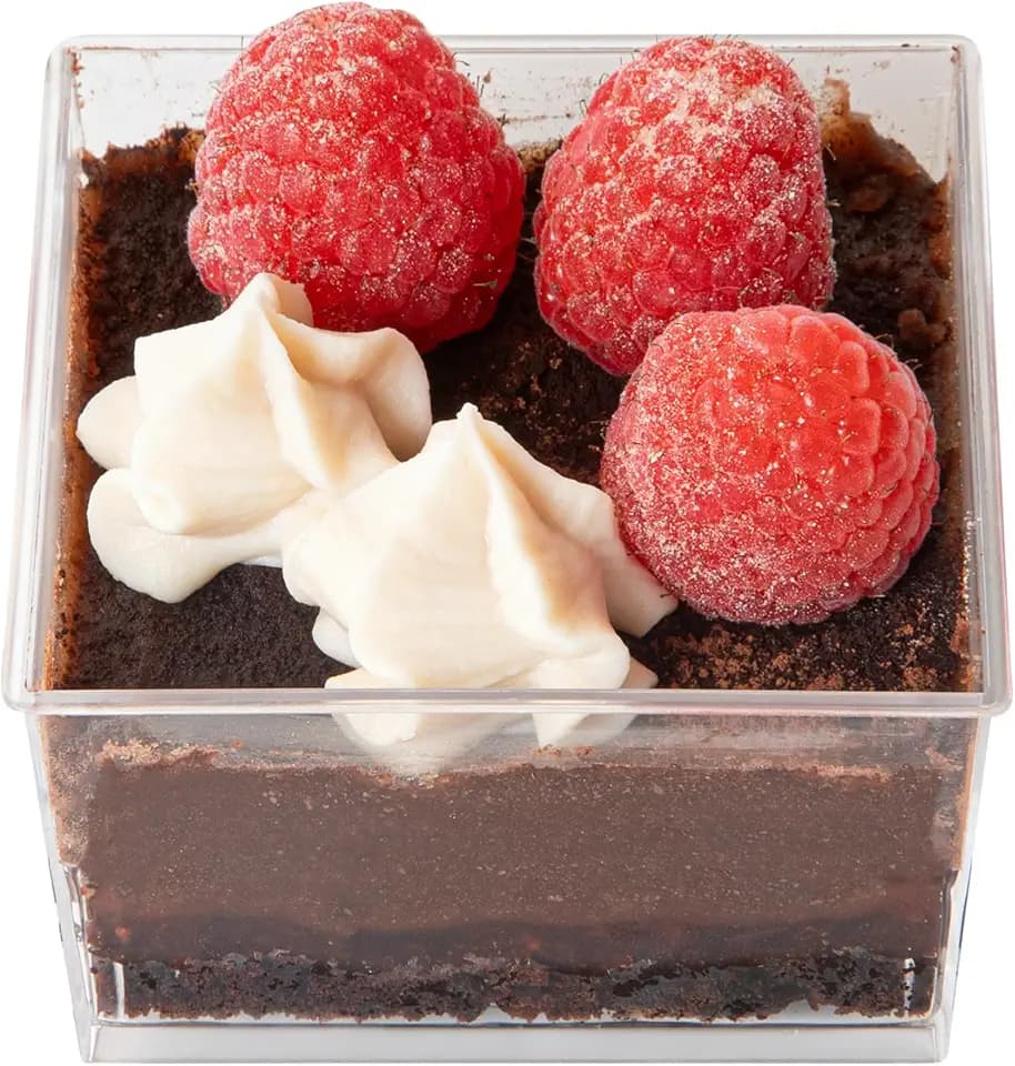 Restaurantware-Mini Serve 5 Ounce Plastic Dessert Cups, 25 Disposable Round Serving Cups - Lids Sold Separately, Stackable, Clear Plastic Parfait Containers, Durable, For Ice Cream, And Sorbet