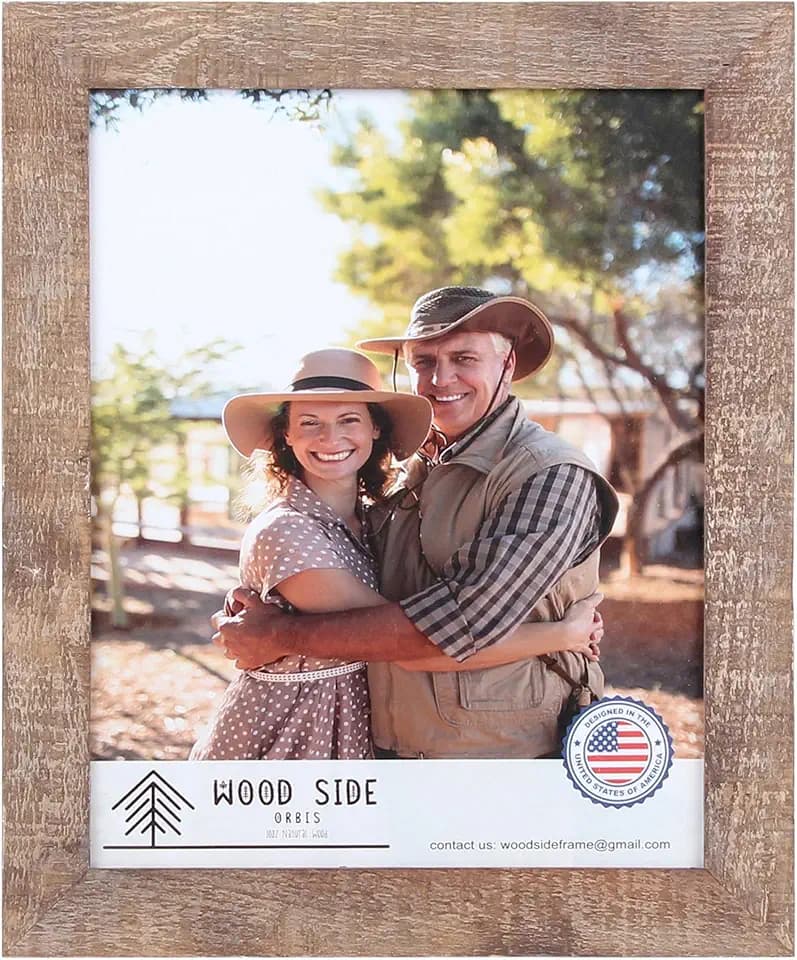 Rustic Barnwood Picture Frames 18x24 - Natural Reclaimed Wood Wall Hanging - Farmhouse Design