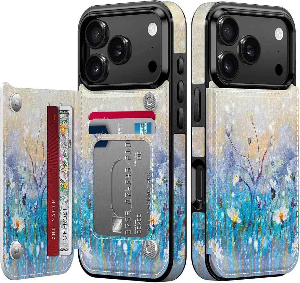LETO Wallet Case for iPhone 17 Pro Max/iPhone 18 Pro Max, Leather Cover