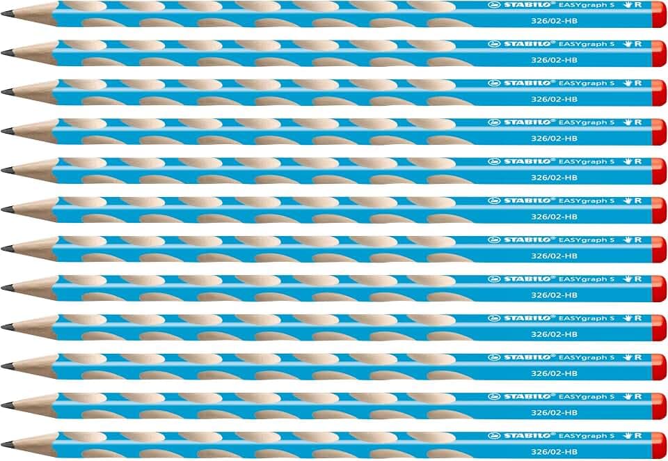 STABILO - Schmaler Dreikant-Bleistift - Rechtshänder - EASYgraph S