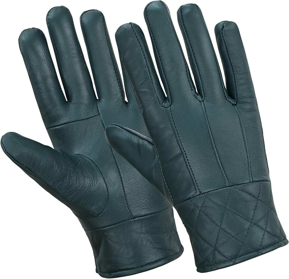 Damen-Winterhandschuhe aus Leder, Thermo-Handschuhe für Damen, schnelltrocknend, Thermo-Winter-Lederhandschuhe zum Fahren, Freizeit- oder Outdoor-Fäustlinge, ideales Geschenk für