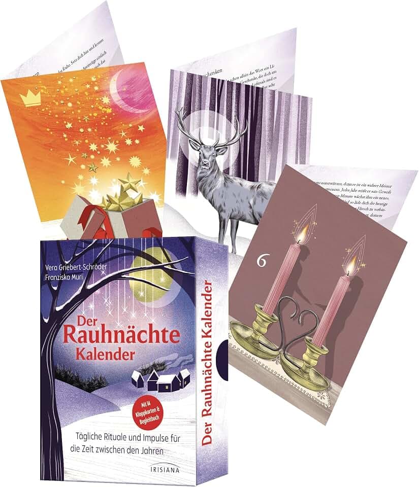 Der Rauhnächte-Kalender: Tägliche Rituale und Impulse für die Zeit zwischen den Jahren - Mit 14 Klappkarten und Begleitbuch