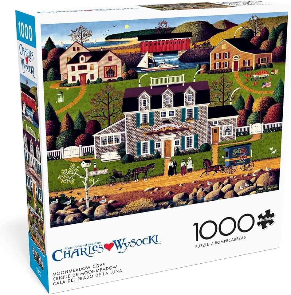 Buffalo Games Charles Wysocki Moonmeadow Cove 1000 Piece Puzzle for Adults