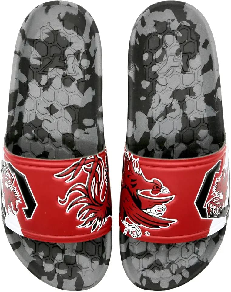 Hype Co University of South Carolina SC Gamecocks Slydr Sports NCAA Sandals (9 Womens, 7 Mens) - Beach Slides - Pool Slippers