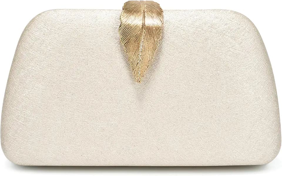 Clutch Purses for Women, Formal Evening Handbags, White Clutch for Wedding