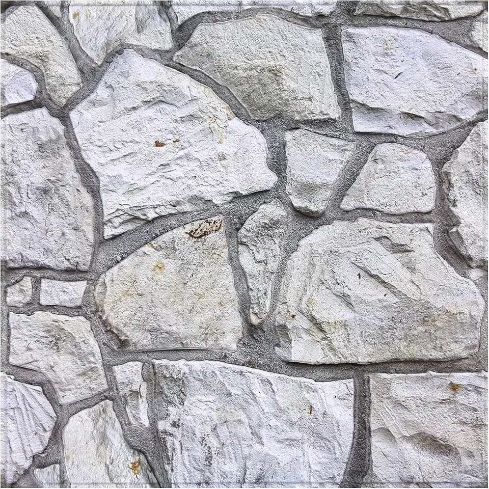 COMSTICKC 3D Faux Stone Wall Panels Peel and Stick, 10 Pcs 11.8" x 11.8"