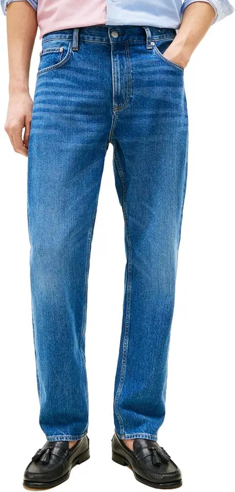 Tommy Hilfiger Men's Straight Fit Stretch Jeans for Men