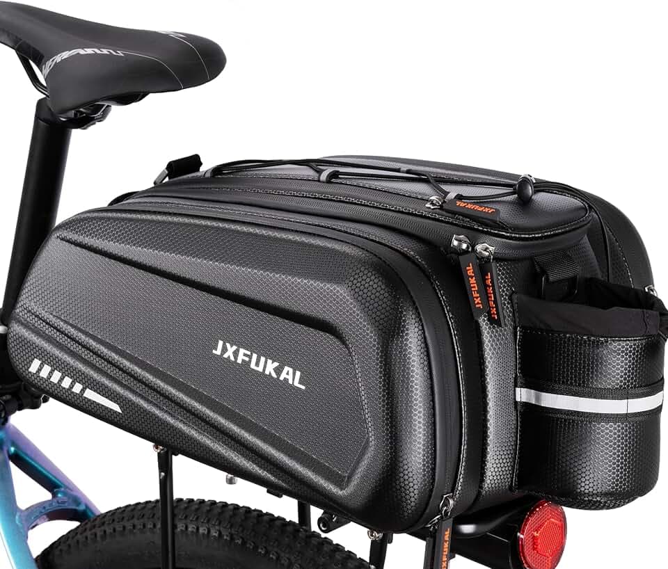 JXFUKAL Bike Bags for Bicycle Rear Rack - 9.5L/17L/40L Hard Shell Ebike Bag