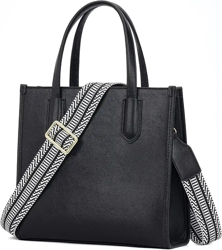 Peacocktion Small Tote Bag for Women Crossbody Bags with Zipper Top Handle Satchel Purses and Handbags