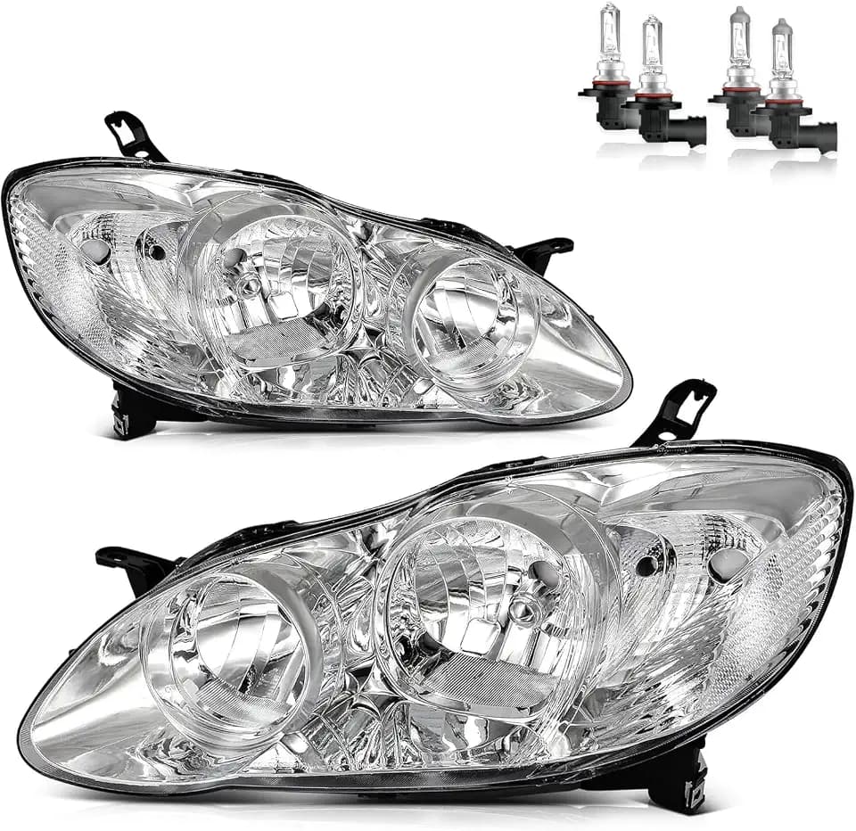 Halogen Headlights for 2003-2008 Toyota Corolla