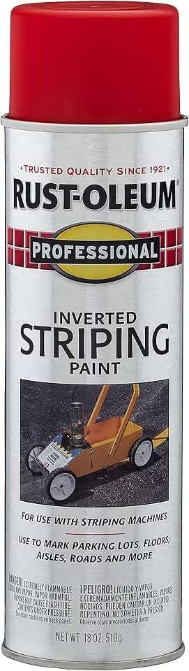 Rust-Oleum Professional Stripe Red Inverted Striping Spray Paint