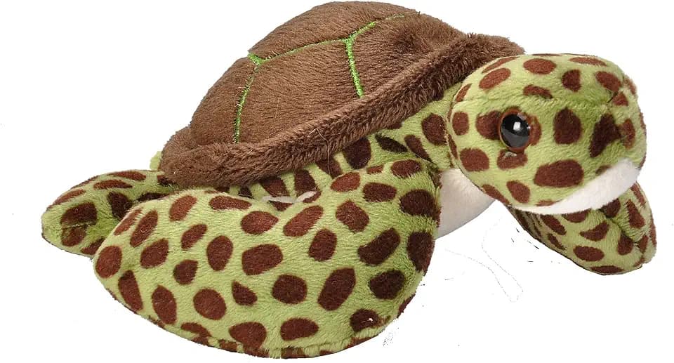 Wild Republic Pocketkins Green Sea Turtle Stuffed Animal - 5"