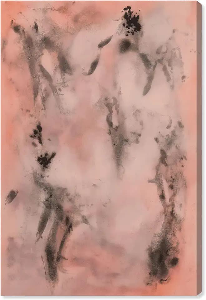 Art Remedy Ink Wash Canvas Abstract Expressionism, Gallery Wrapped, 24 x 36
