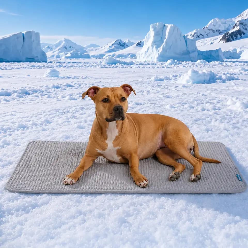 Spark Paws FrostCore Dog Cooling Mat - Non Gel Self Cooling Pet Pad