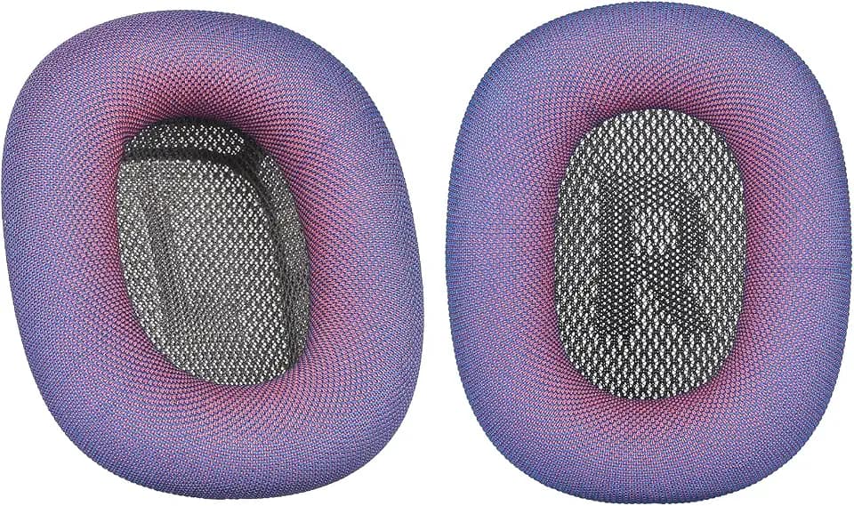 Damex mesh Fabric earpads for airpods max Ear Cushions,Compatible with airpods max Ear Pads(2024 Version),Noise Cancelling, Breathable,Magnetic mounting, not Falling Off (Gradient Purple)