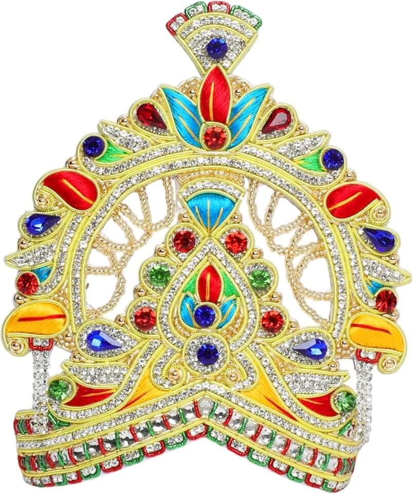Mukut God Idol for God Godess Ganesha Devi Maa Statue Deity Jewellery-4"