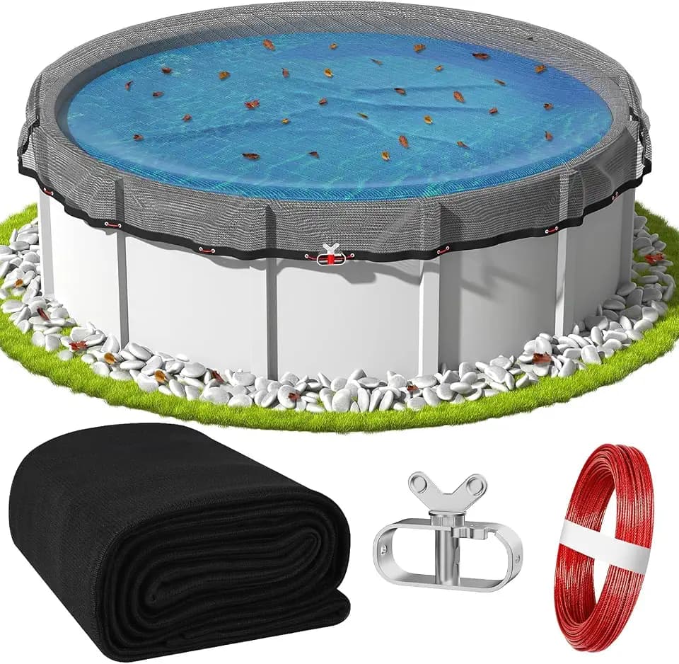 Pool Leaf Net 21FT Cover Round Pool Net Cover for Above Ground Pool