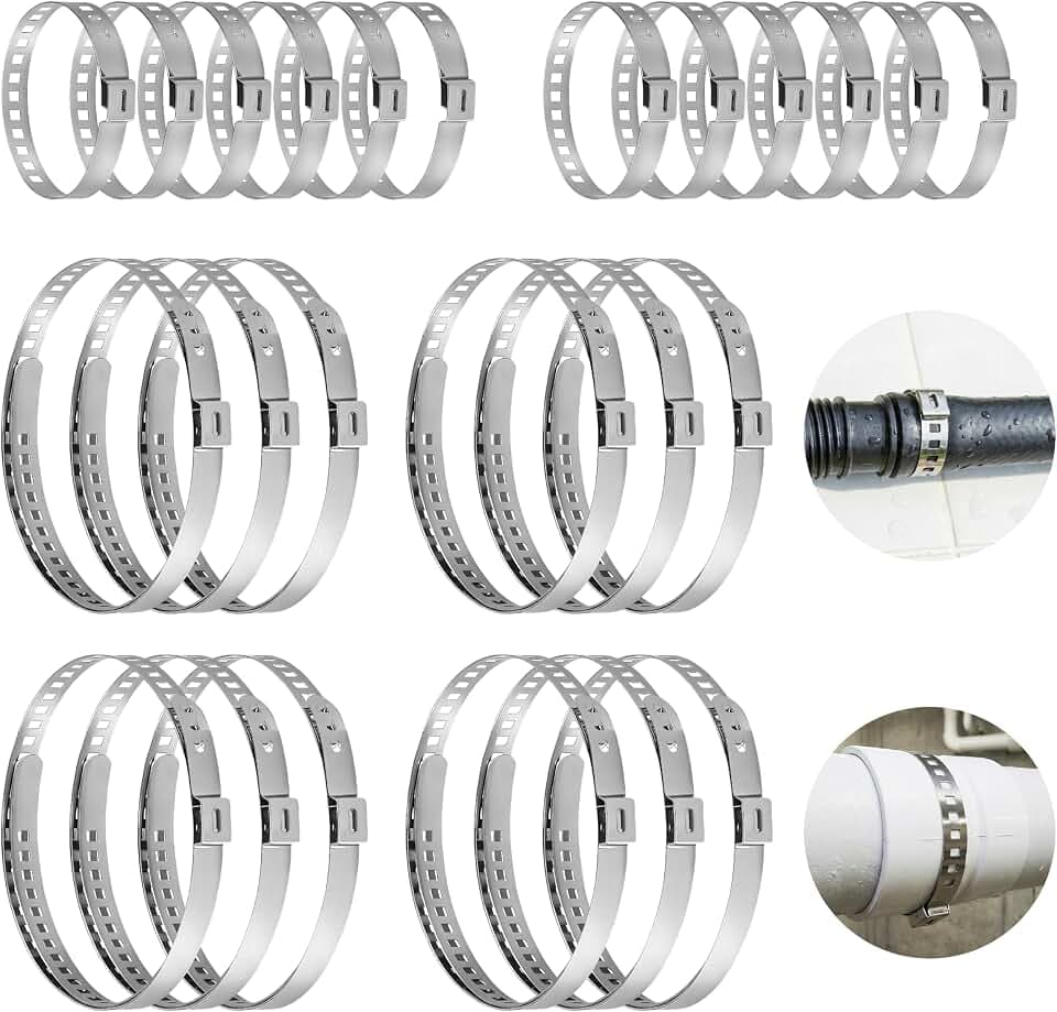 24 Stück CV Achsmanschetten Schellen 25-50mm und 50-120mm