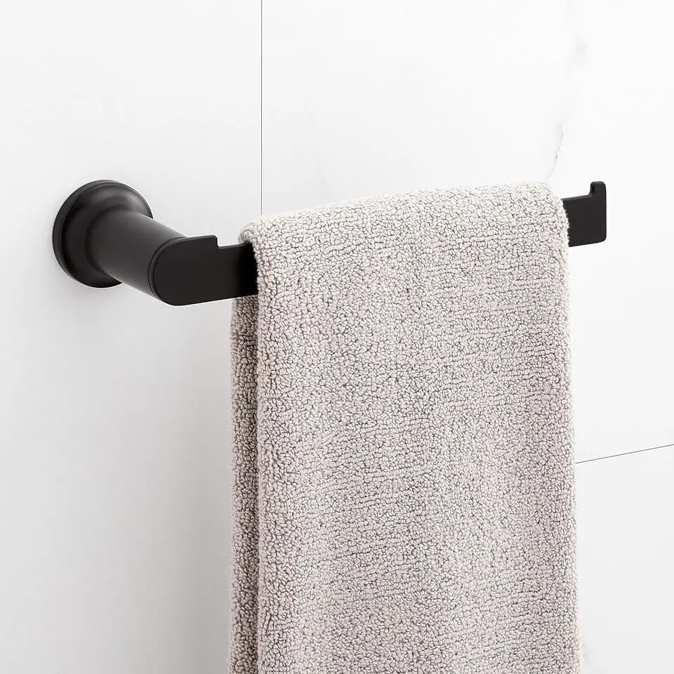 Signature Hardware 953659 Berwyn 10" Wall-Mounted Towel Ring - Matte Black