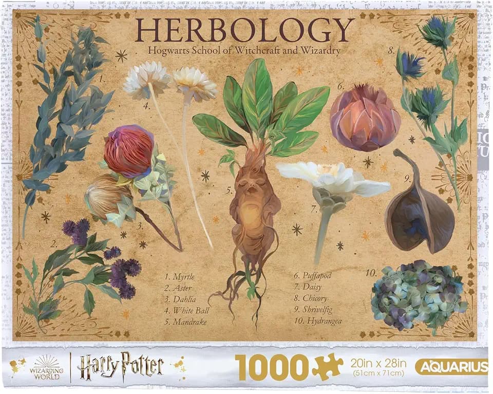 AQUARIUS Harry Potter Herbology Poster 1000 Piece Jigsaw Puzzle