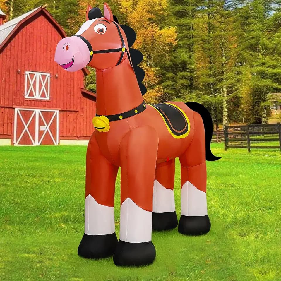 Lulu Home 6.2FT Giant Inflatable Horse