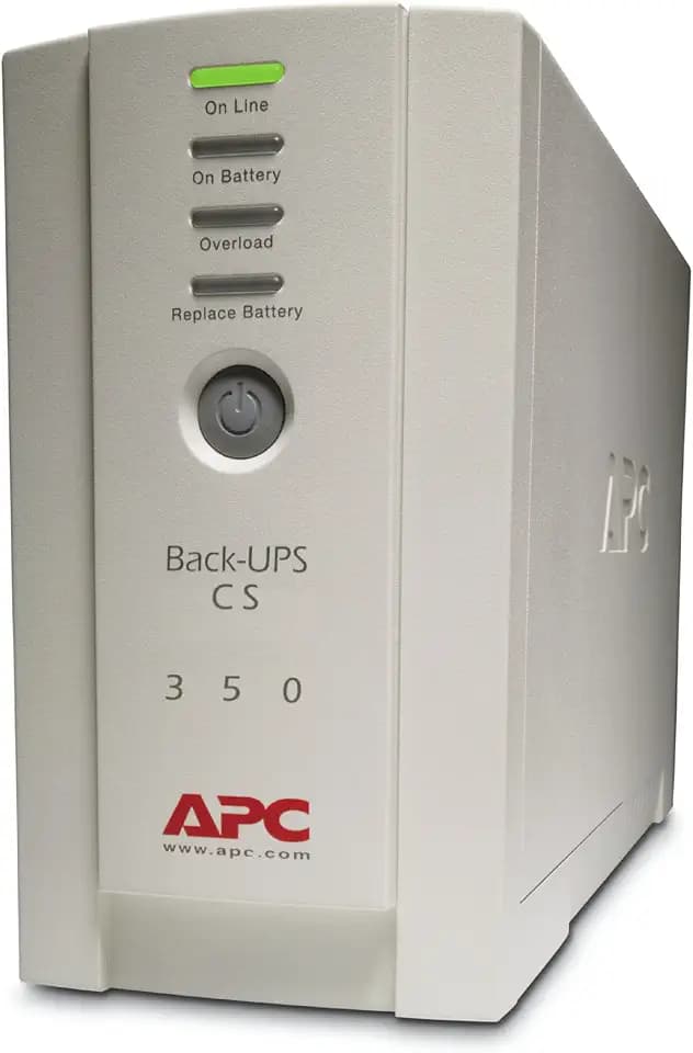APC by Schneider Electric by Schneider ElectricBack-UPS CS - BK350EI - Unterbrechungsfreie Stromversorgung 350VA (4 Ausgänge IEC, Überspannungsschutz), beige