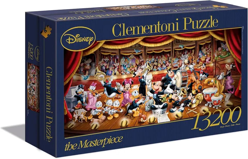 Clementoni 38010 Disney Orchestra – Puzzle 13200 Teile, Panorama, Geschicklichkeitsspiel für die ganze Familie, Erwachsenenpuzzle ab 10 Jahren