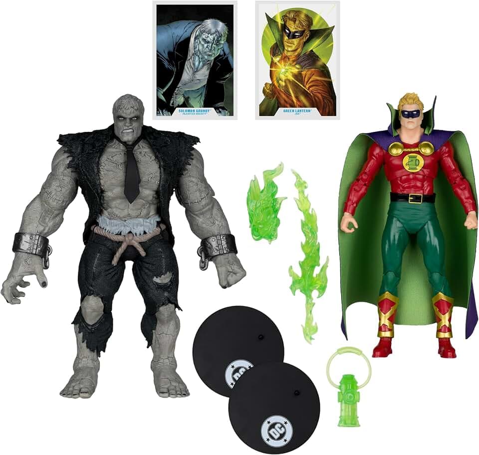 McFarlane Toys- DC Multiverse Solomon Grundy vs Green Lantern (JSA) 7in Figure and Mega Figure 2 Pack
