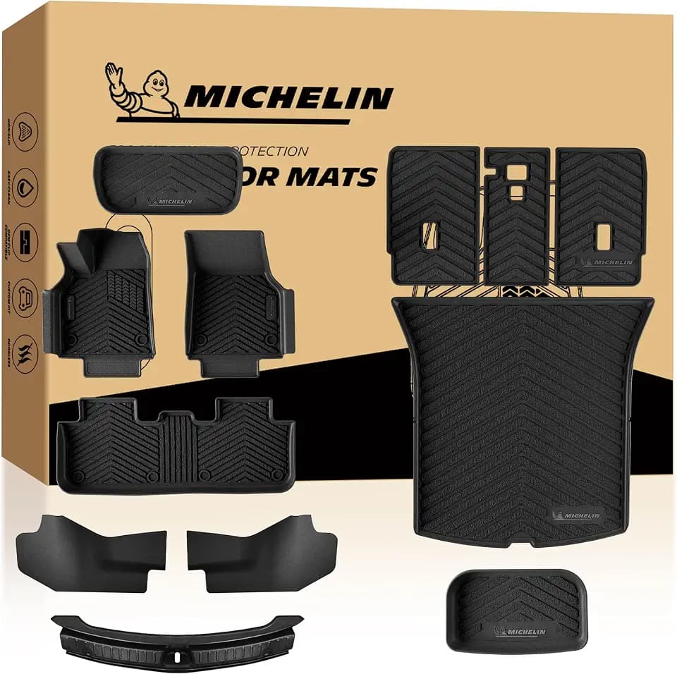 Michelin Vehicle Mat for 2025-2027 Tesla Model Y Juniper 5 Seat (12 Piece)