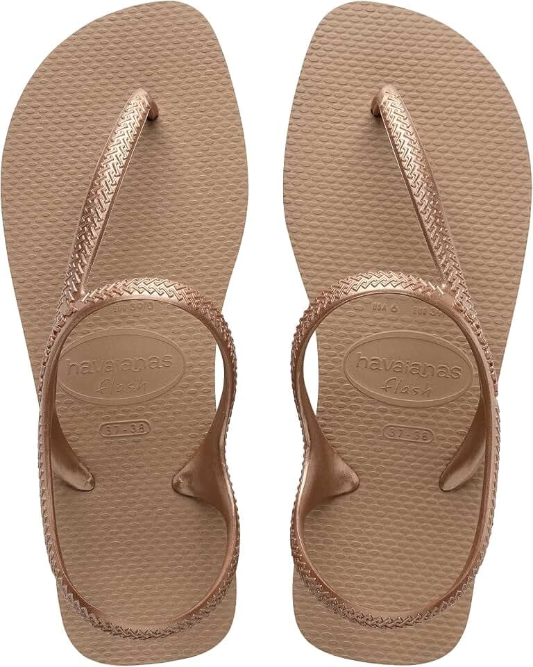 Havaianas Flash Urban Sandalen/Sandaletten Damen Rosa/Gold Sandalen/Sandaletten Shoes