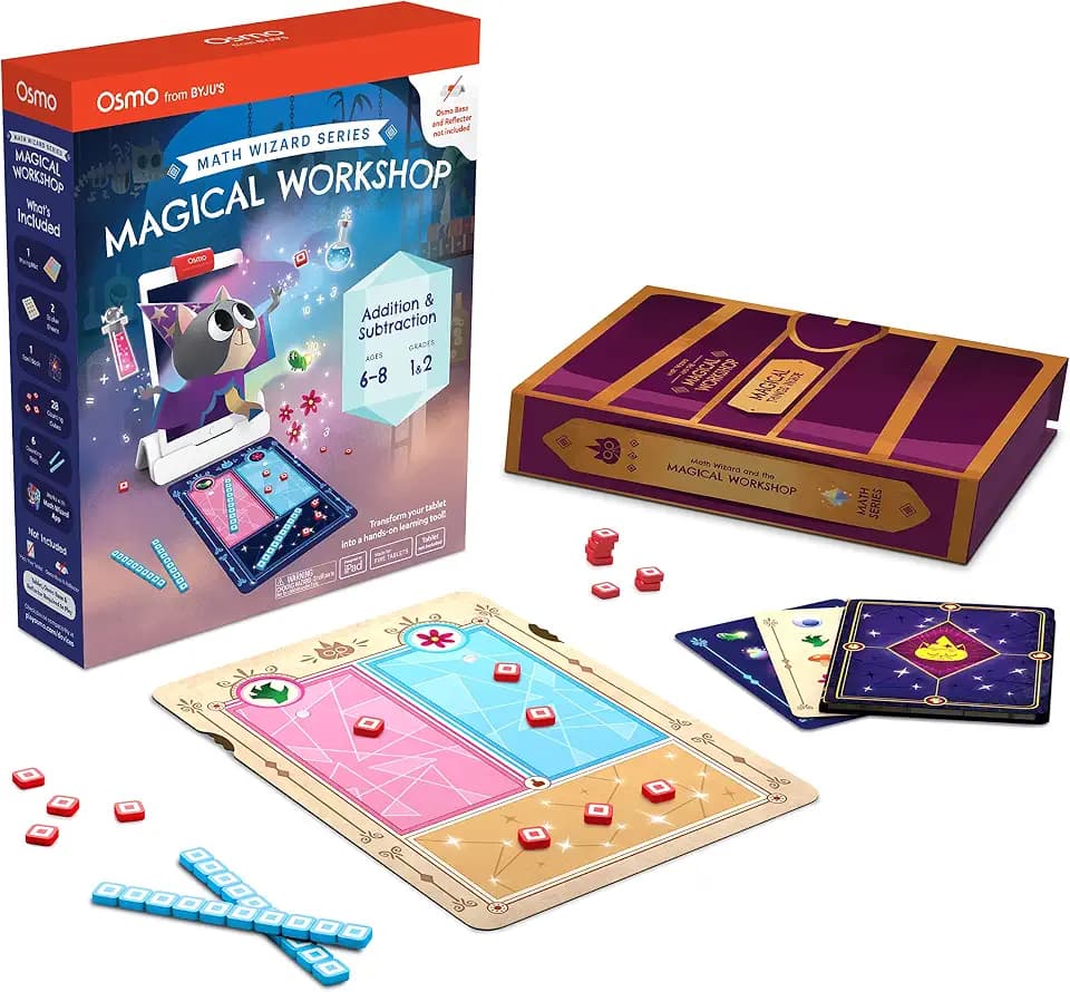 Osmo Math Wizard: Magical Workshop, Ages 6-8, Addition & Subtraction Game