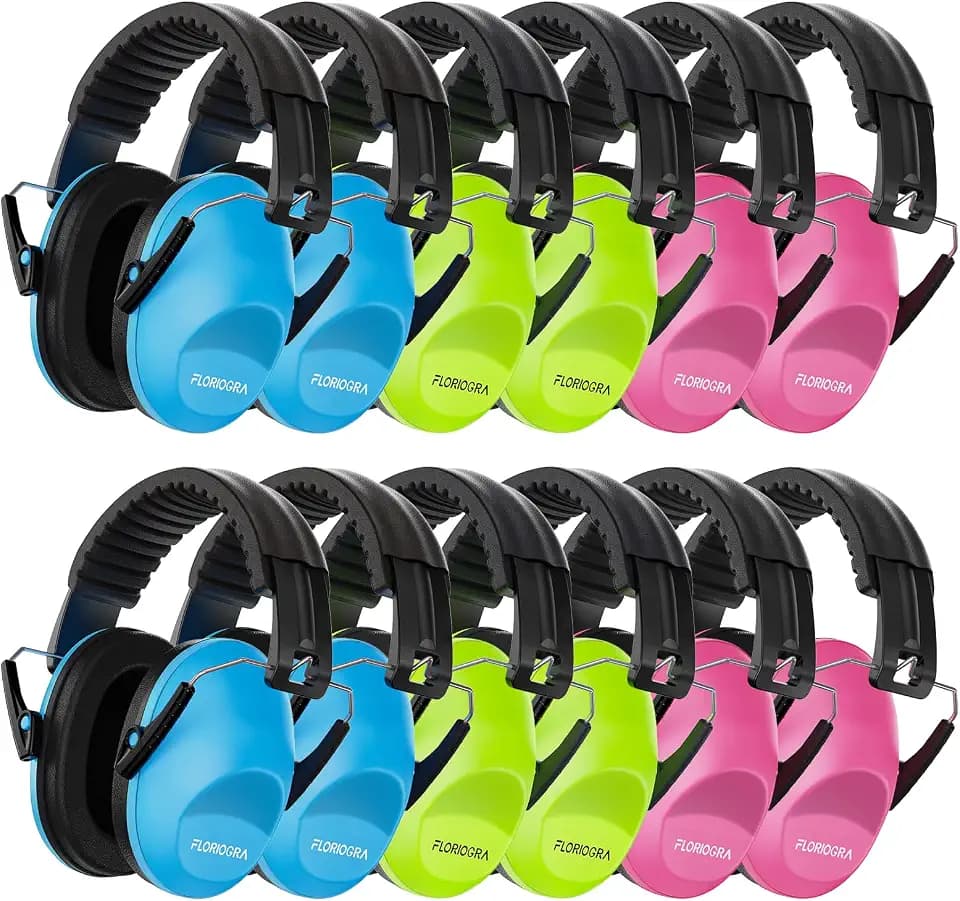Floriogra 12 Pack Noise Cancelling Headphones for Kids/Toddler Ear Muffs