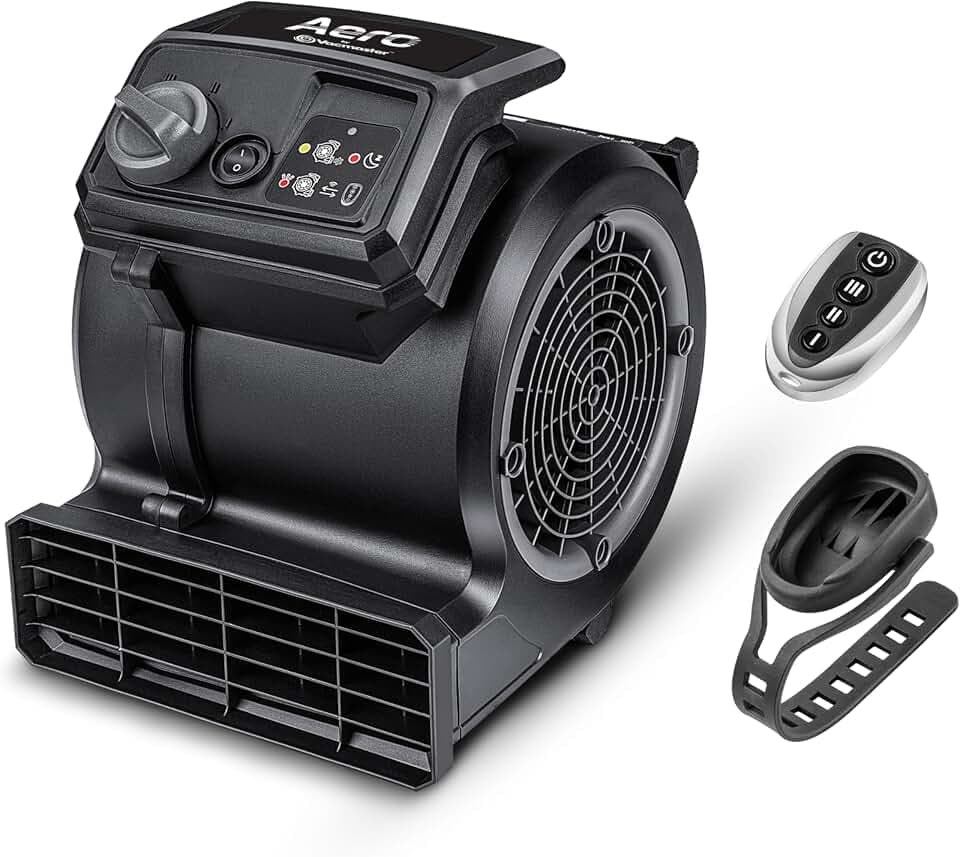 Vacmaster AM201R Aero Air Mover and Fitness Fan With Remote Control 550 CFM