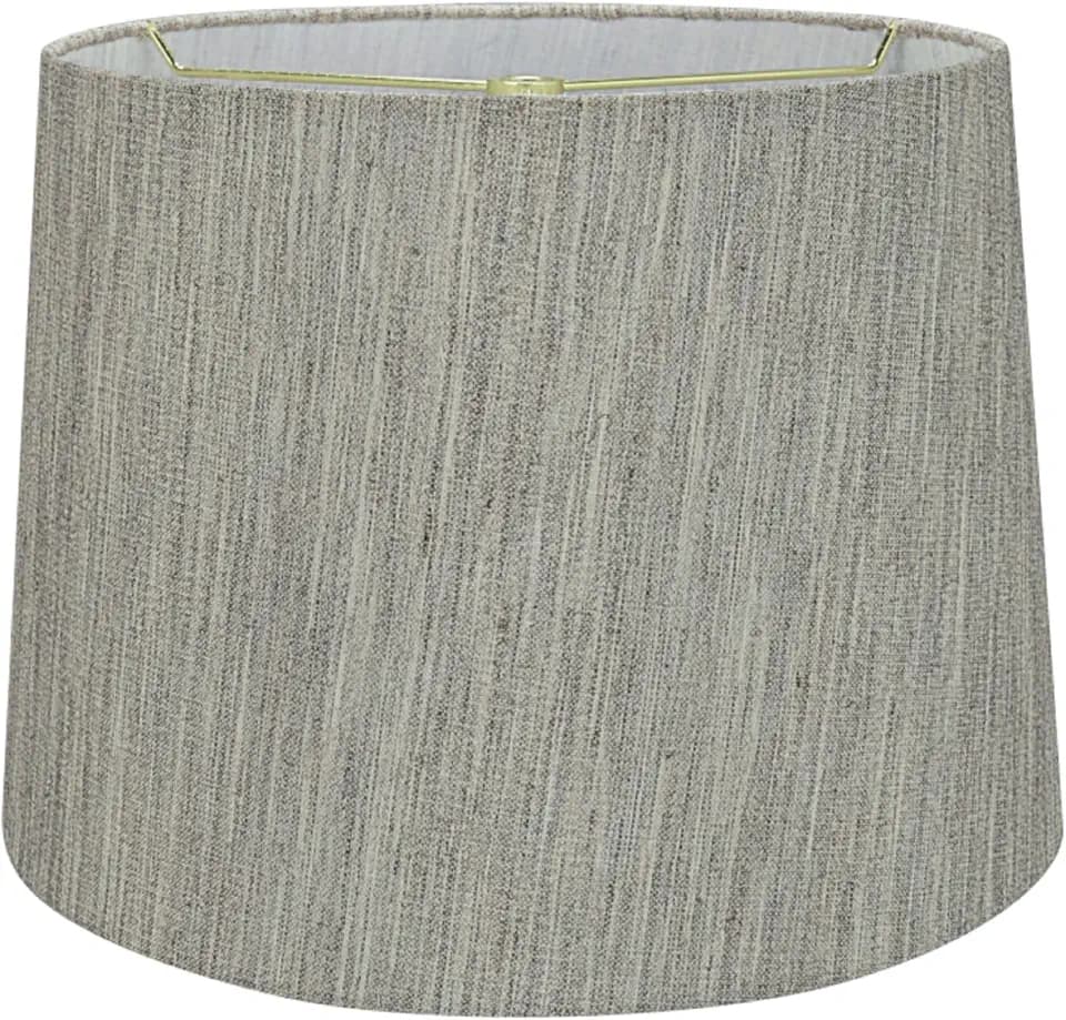 Aspen Creative 32951 Transitional Hardback Empire Shaped Spider Construction Lamp Shade in Light Grey, 12" Top x 14" Bottom x 10" Slant Height