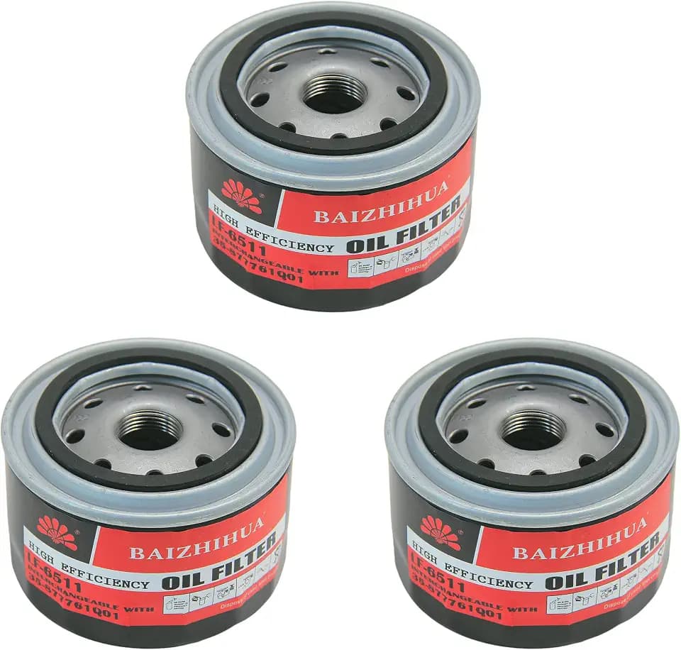 3 PCS BAIZHIHUA 35-877761Q01 Oil Filter Compatible with Mercury and Mariner