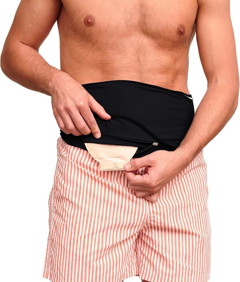 SIIL Ostomy Belt Black for Men & Women | Ostomy Bag Covers for Colostomy, Ileostomy, Urostomy | Stoma Support Belt